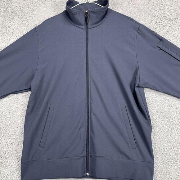 Boardroom Jacket‎ Adult Medium Gray Eco Apparel Full Zip Mock Neck Outdoor Mens - Picture 1 of 10